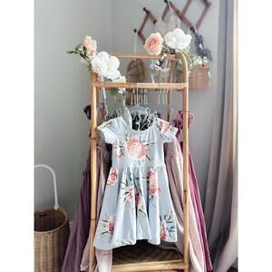 EUC Fair Felix Rose Print Soft Twirl Dress 18-24mths